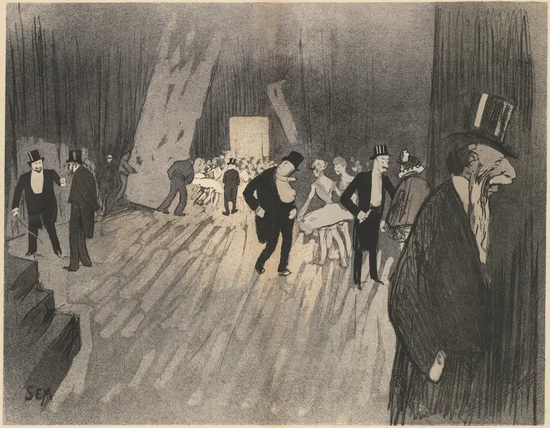 Bakom kulisserna på baletten av Georges Goursat (Sem)