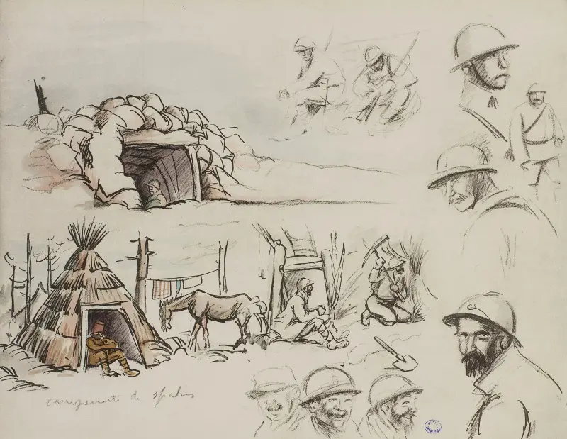 Läger av spahier av Georges Goursat (Sem)