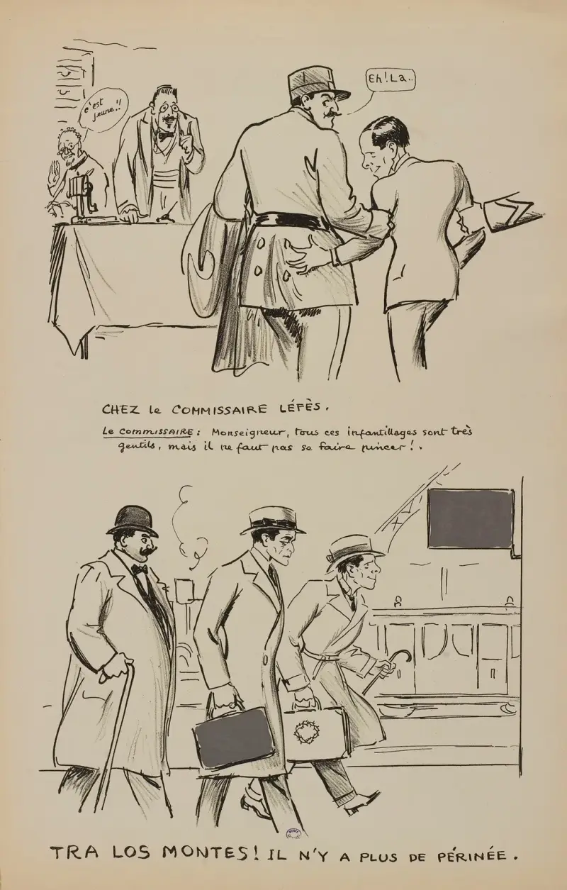 Chez le commissaire Léfès av Georges Goursat (Sem)