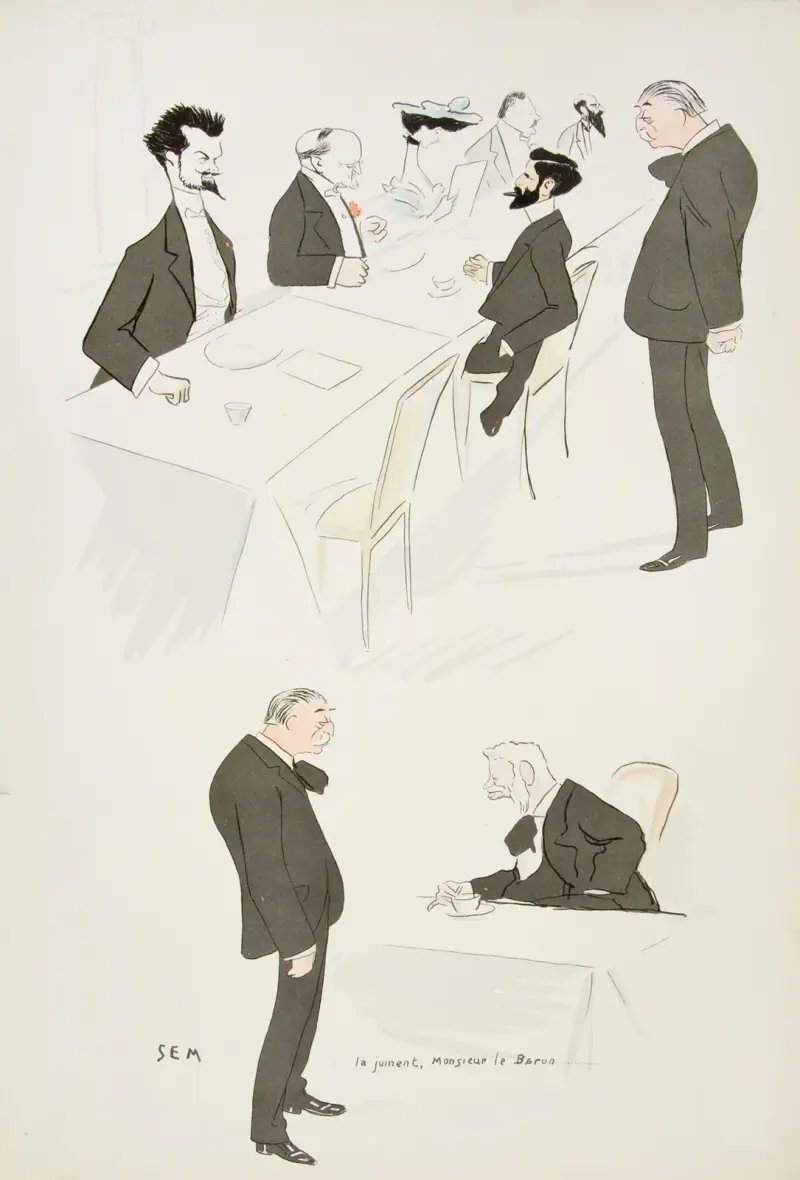 Chez Voisin, 1904 – Nr. 1 von Georges Goursat (Sem)