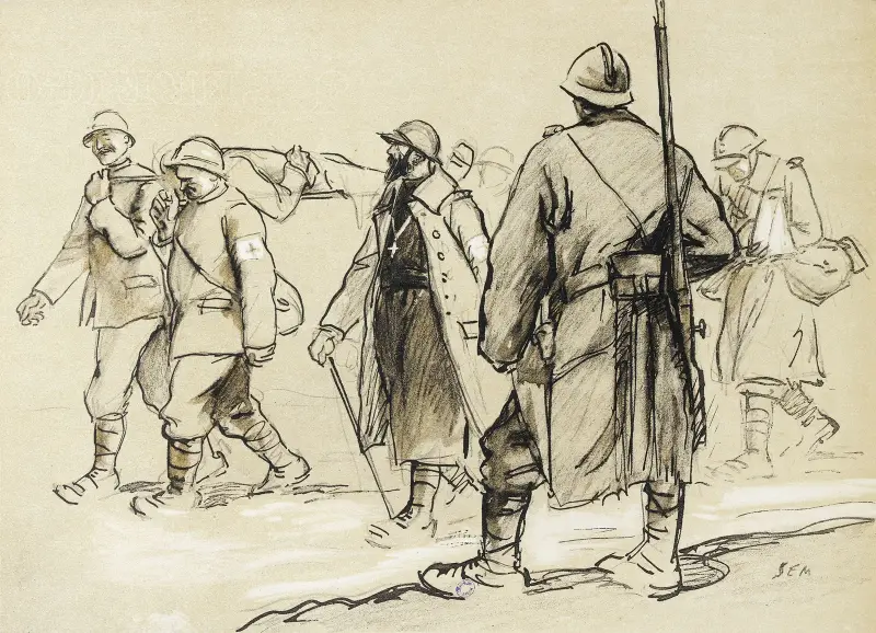 Konvoj raněných, Georges Goursat (Sem)