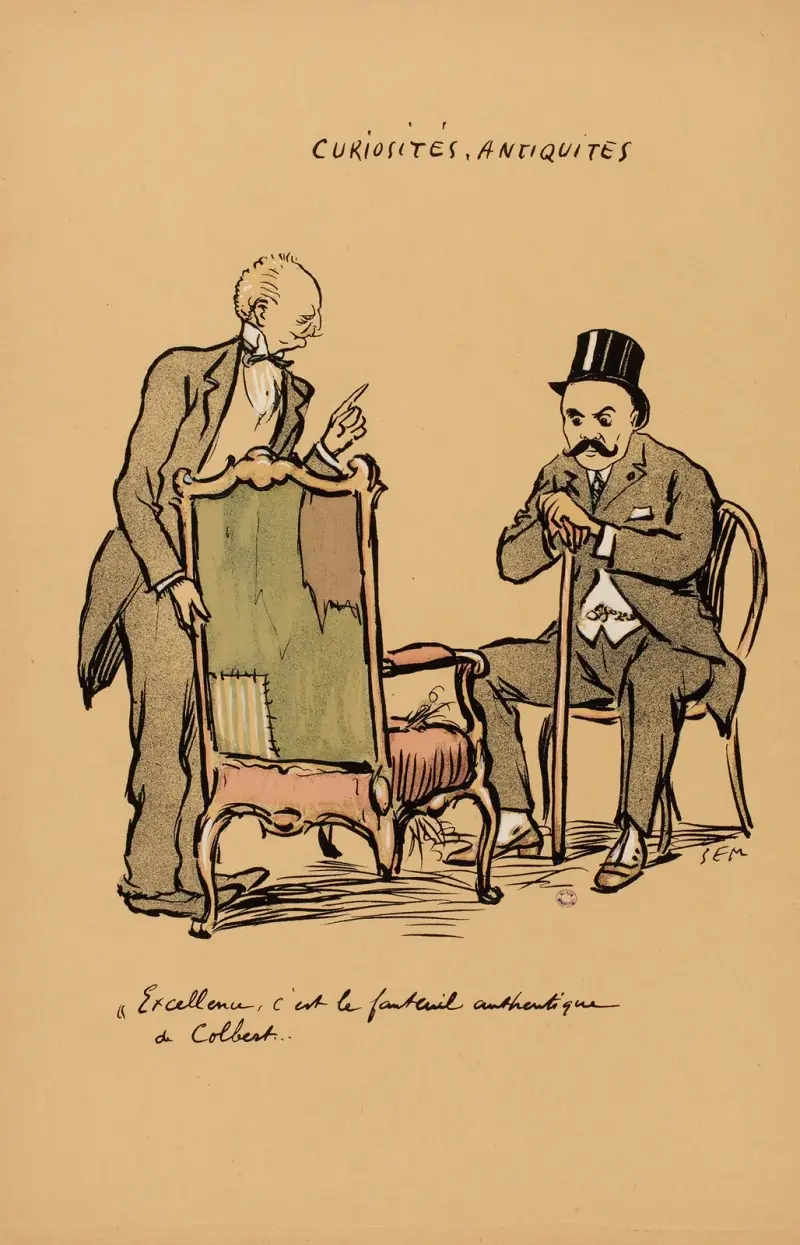 Kuriositäten, Antiquitäten von Georges Goursat (Sem)