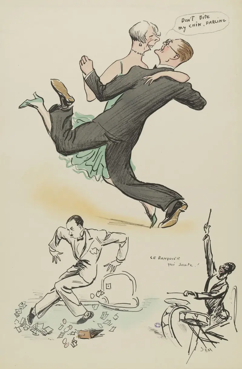 Don’t bite my chin, darling! av Georges Goursat (Sem)