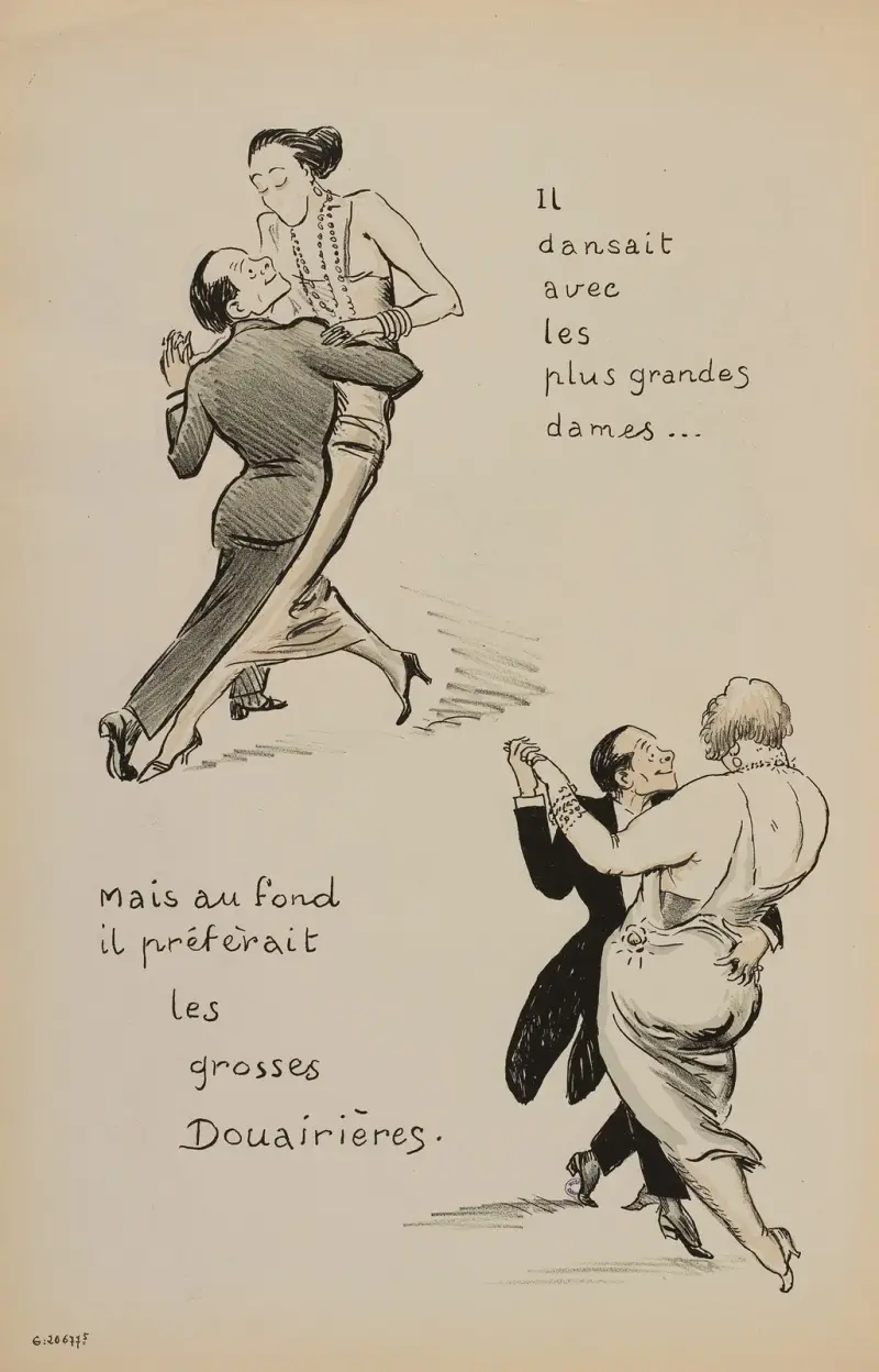 Han dansade med de största damerna av Georges Goursat (Sem)