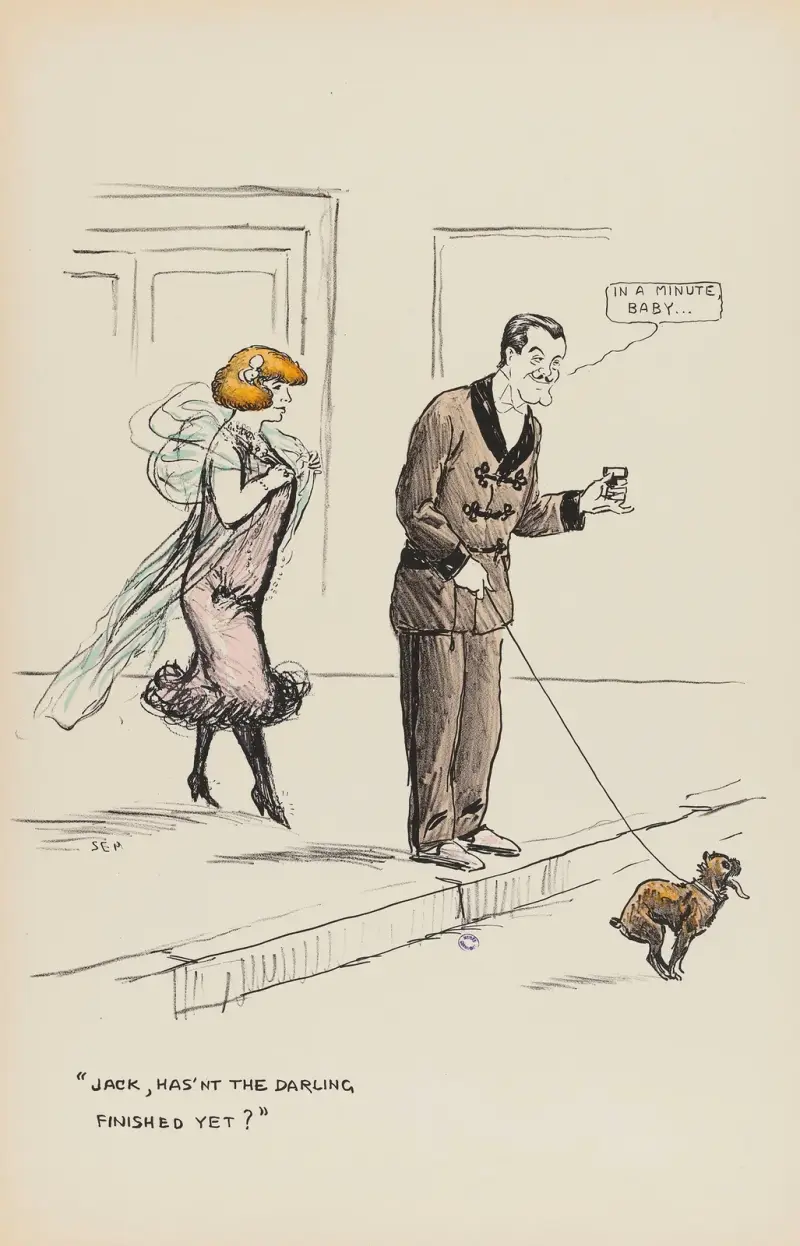 Jack, has’nt the darling finished yet av Georges Goursat (Sem)
