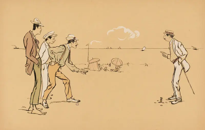 Spiel am Strand von Georges Goursat (Sem)