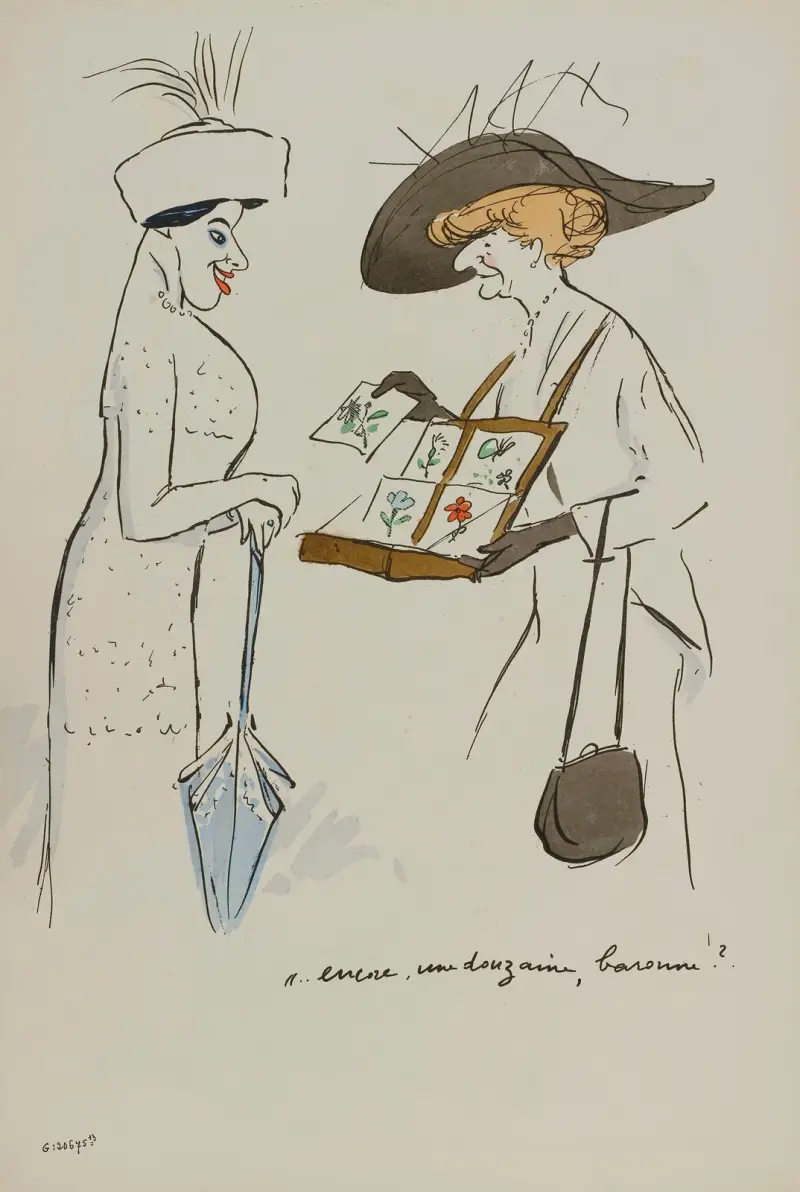 Baronessan Henri de Rothschild och Mathilde Say av Georges Goursat (Sem)