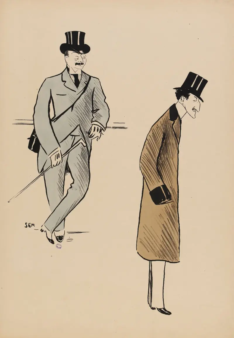 Kapten Maurice Caillaud och M. Tracy av Georges Goursat (Sem)