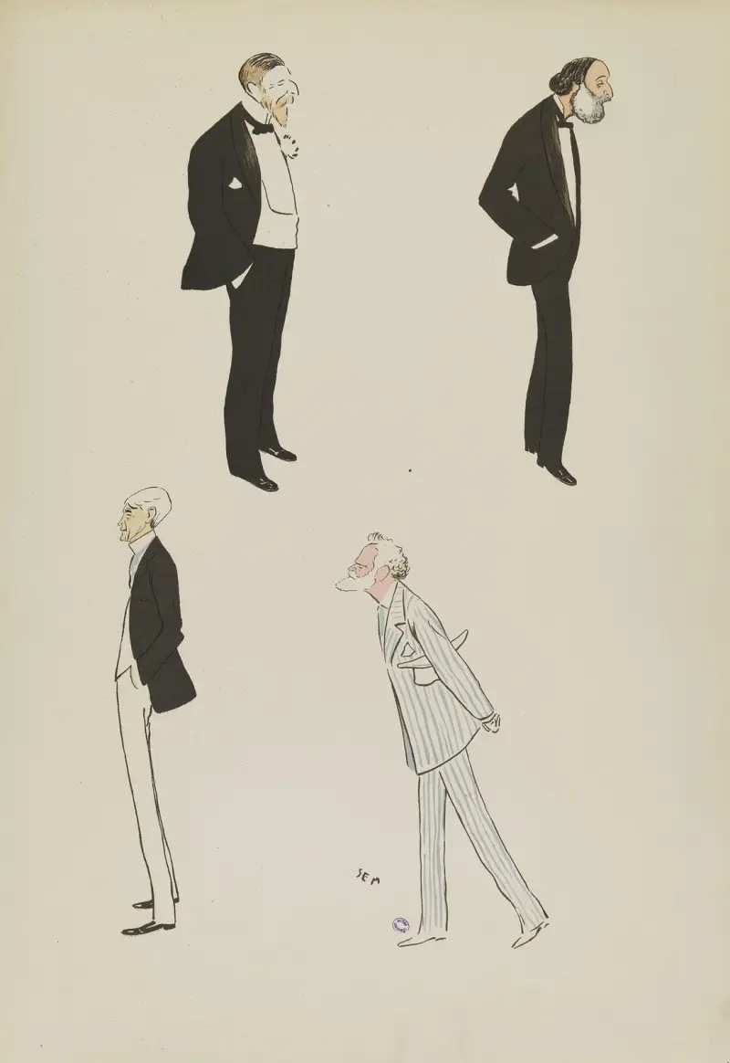 Lord Westbury, Lord Wandsworth, M Hartbuck, M Schiff av Georges Goursat (Sem)