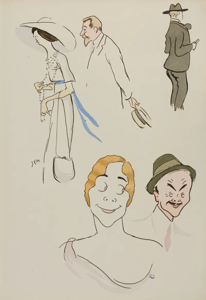Herr und Frau Doyen, Saint-Alay, Herr und Frau Charron von Georges Goursat (Sem)