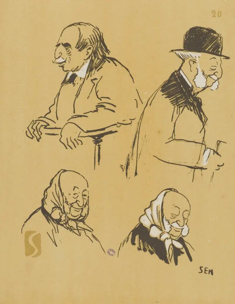 M. Jean Finot och M. Arthur Meyer av Georges Goursat (Sem)