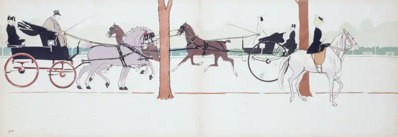 M. Orloff, Melle della Rito, Blanche de Montigny av Georges Goursat (Sem)