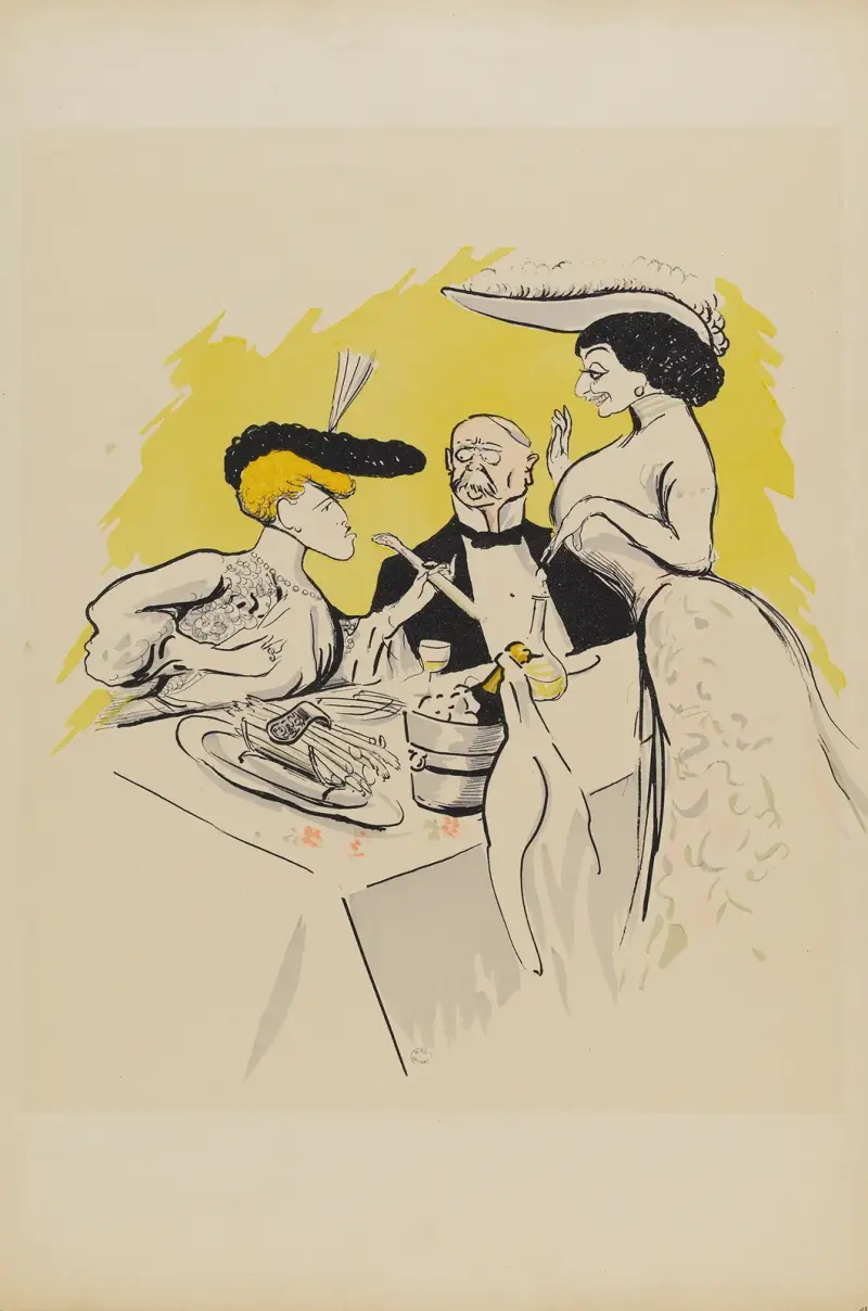 Mademoiselle Jane d’Arcy, Mlle de Frezia i postać męska, Georges Goursat (Sem)