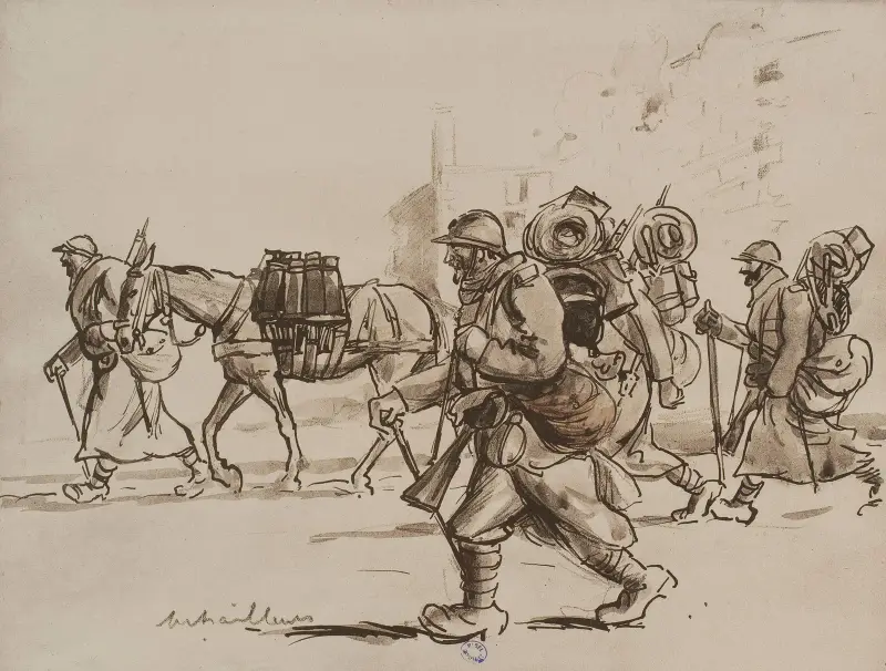 Mitrailleurs av Georges Goursat (Sem)