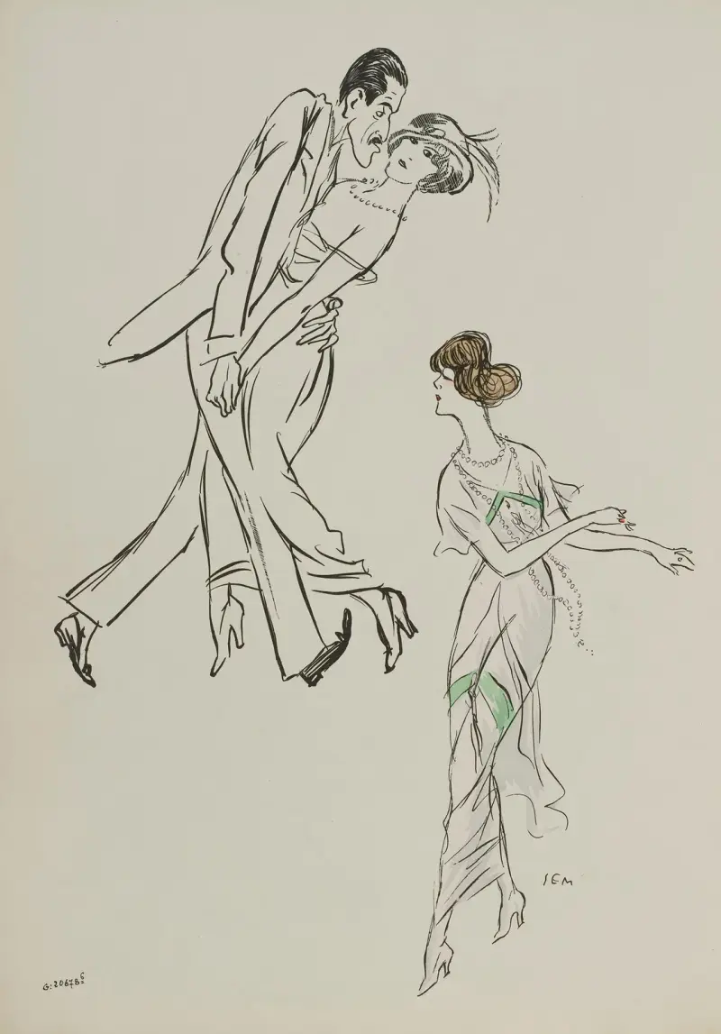 Mme Heeren, Isadora Duncan av Georges Goursat (Sem)