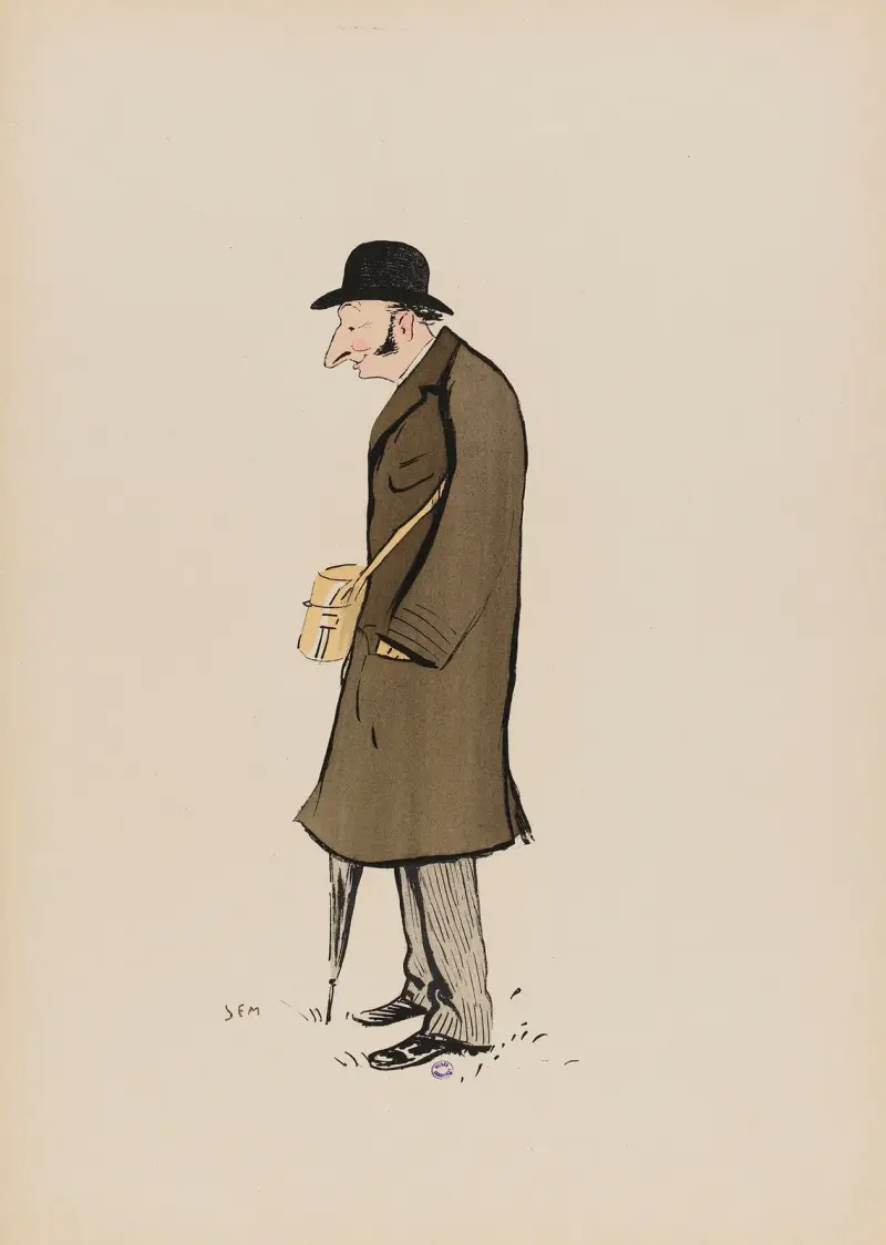 Monsieur Vallon, tränare i Chantilly av Georges Goursat (Sem)