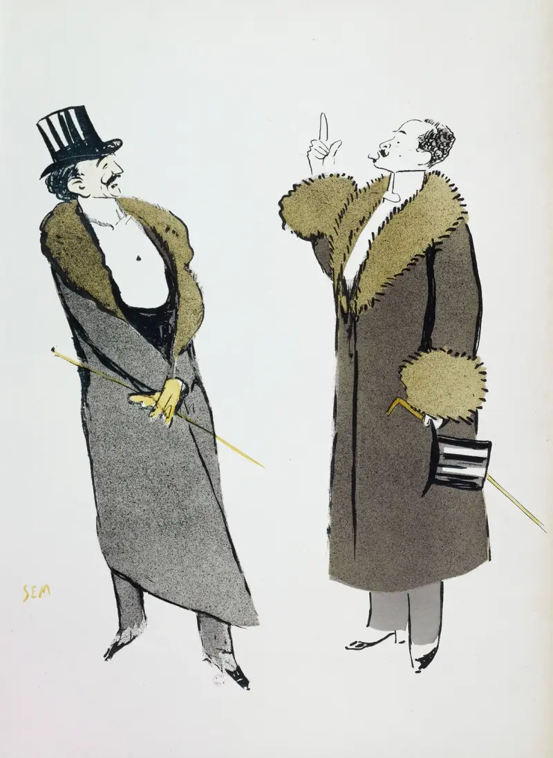 Robert de Montesquiou et Gabriel Yturri av Georges Goursat (Sem)