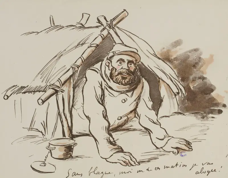 Sans blague, moi un de ces matins je vas aboyer ! av Georges Goursat (Sem)