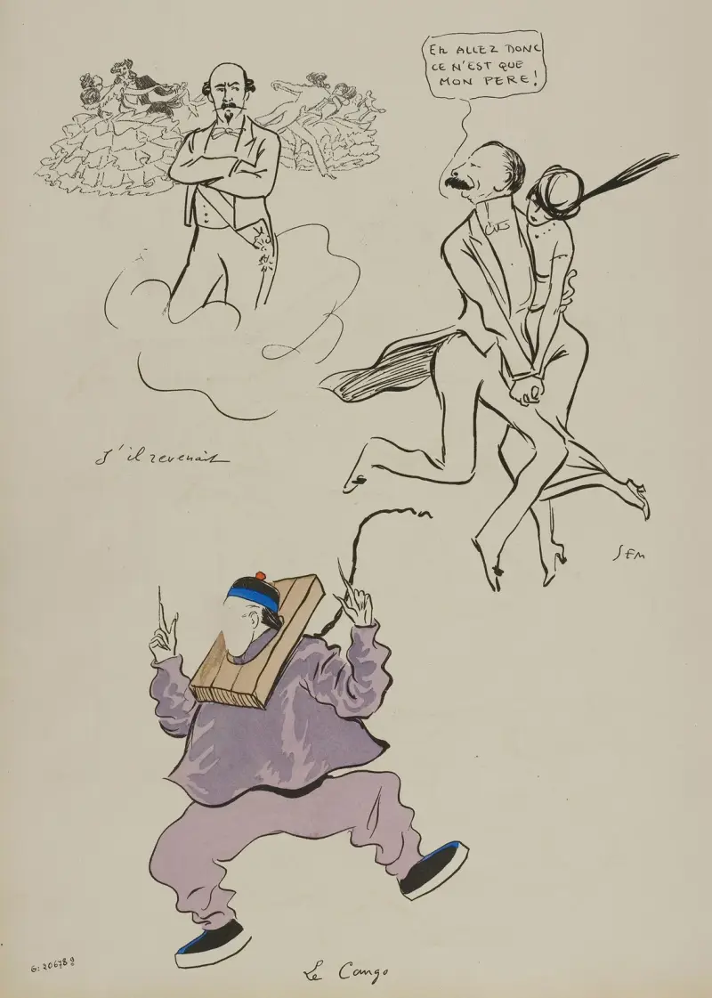 Om han återvände; hertig de Morny, Napoleon III, greve de Palikao av Georges Goursat (Sem)
