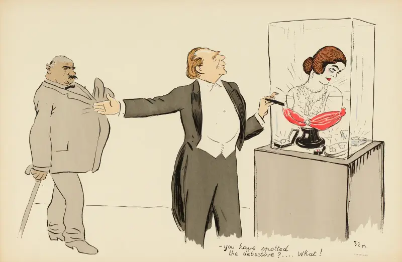You have spotted the détective , … What ! av Georges Goursat (Sem)