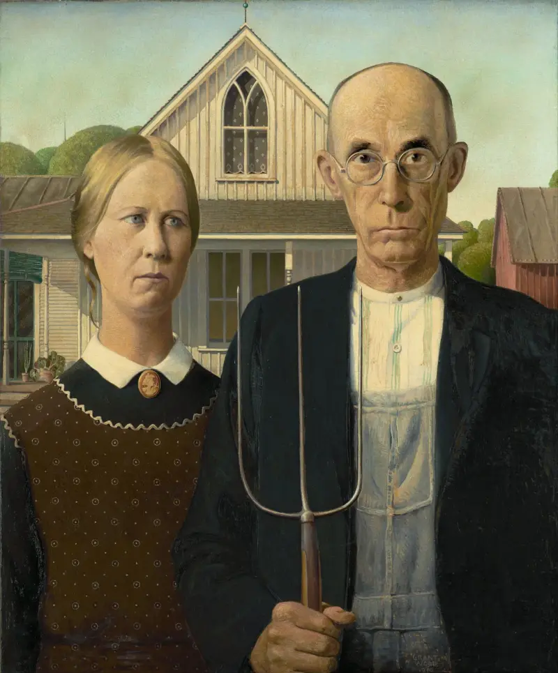 American Gothic av Grant Wood