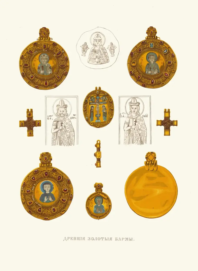 Forntida gyllene bårder (bild 2) av Fedor Grigoryevich Solntsev