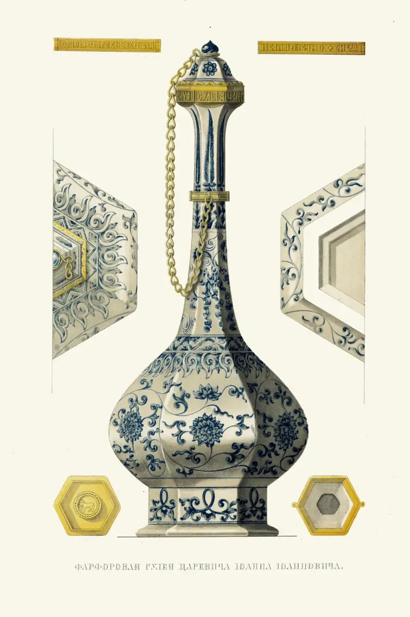 Mantel der Großmutter des Zarewitsch Iwan Ioannowitsch von Fedor Grigoryevich Solntsev