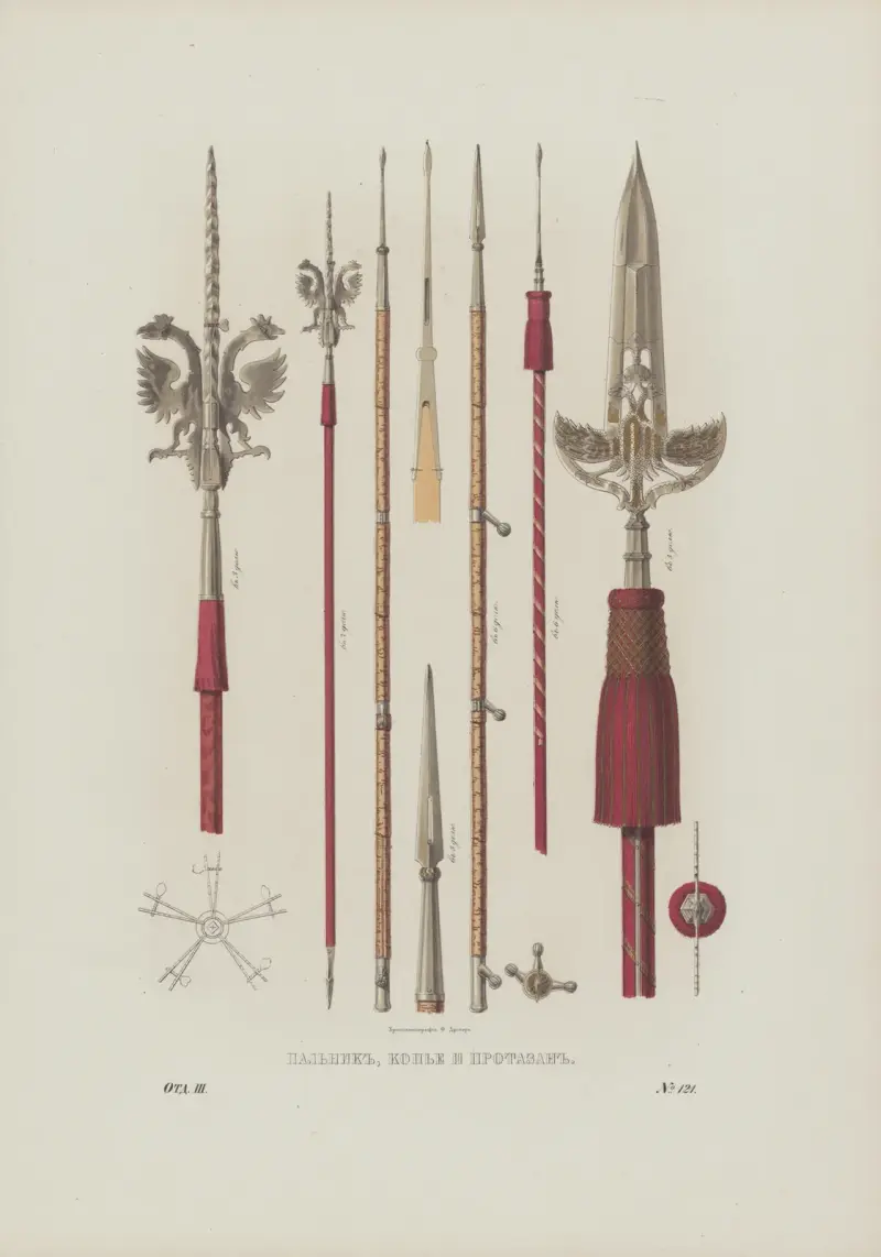 Match, Spear, and Partisan av Fedor Grigoryevich Solntsev