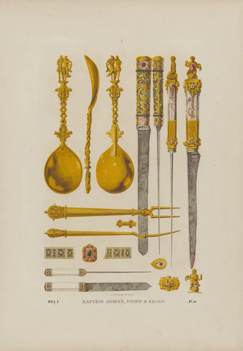 Royal Spoons, Knives, and Forks av Fedor Grigoryevich Solntsev