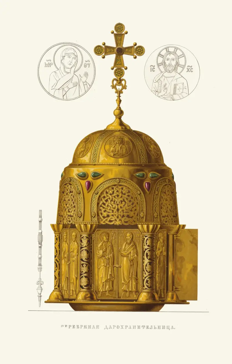Silverdosan, 1–2:e bandet (bild 1). Detaljer i nästa storlek av Fedor Grigoryevich Solntsev