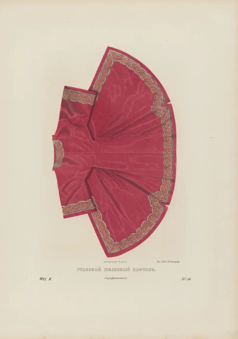 Silk caftan av Fedor Grigoryevich Solntsev