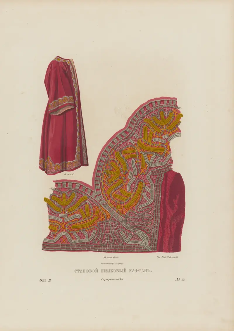 Silk caftan av Fedor Grigoryevich Solntsev