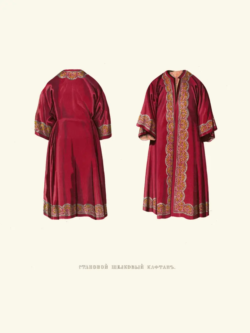 Stanovoi shelkovyi kaftan. (izobrazhenie 1.) av Fedor Grigoryevich Solntsev