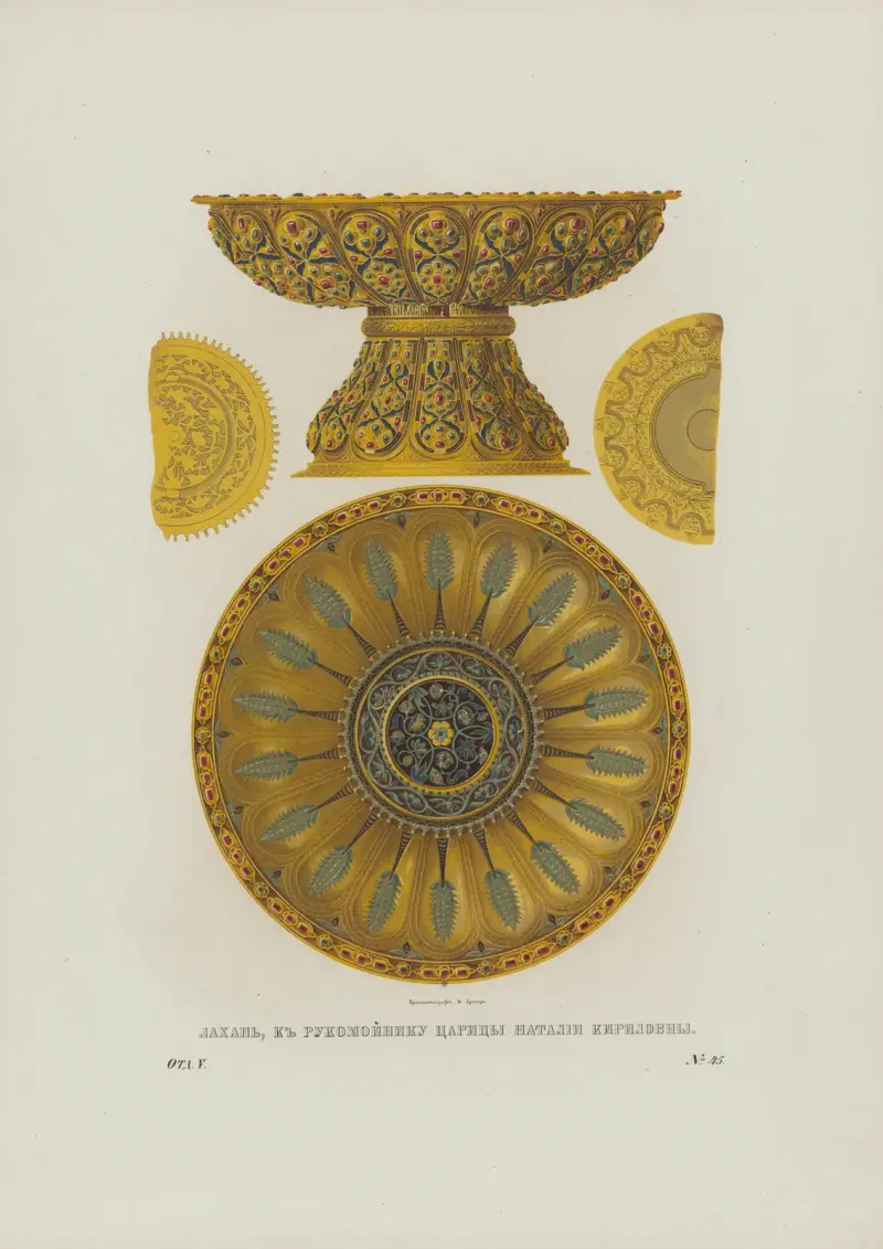 Waschschüssel (Lokhan) der Zarin Natalia Kirillowna von Fedor Grigoryevich Solntsev