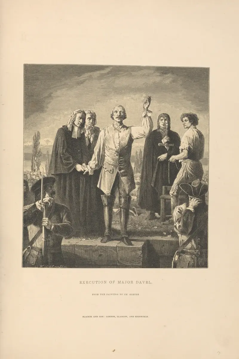 Ch. Gleyre – Die Hinrichtung von Major Davel von Theodor Gsell Fels