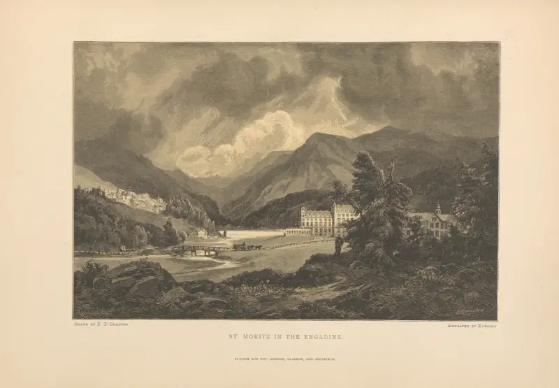 E. T. Compton – St. Moritz, in the Engadine av Theodor Gsell Fels