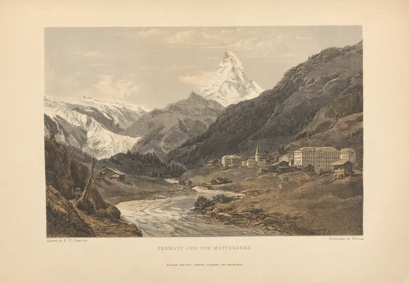 Zermatt und das Matterhorn von Theodor Gsell Fels