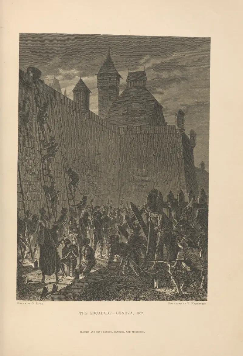 Die Escalade, Genf von Theodor Gsell Fels