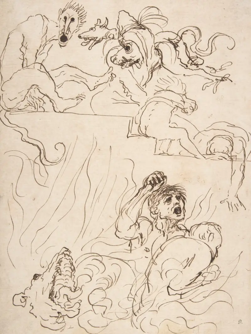En djävulskonst av Guercino