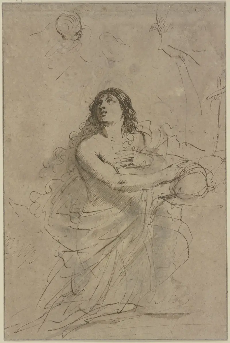 Botgörande Magdalena av Guercino