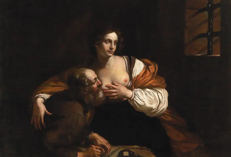 Caritas Romana av Guercino