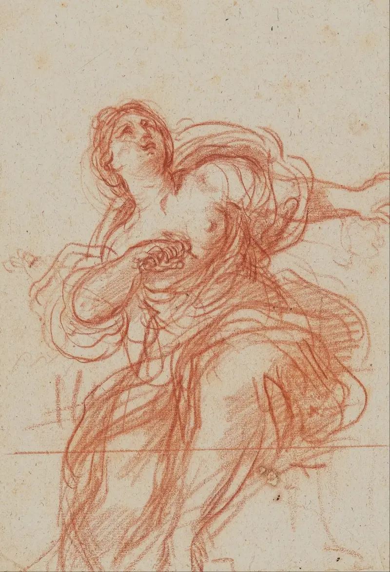 Lucretias död av Guercino