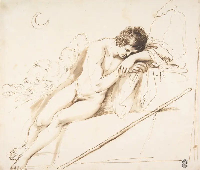 Endymion sovande av Guercino