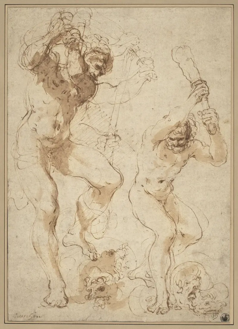 Herkules dräper hydran av Guercino