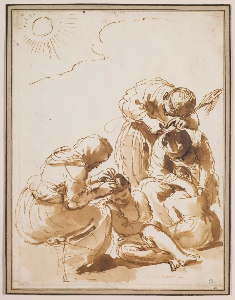 Lusjägarna av Guercino