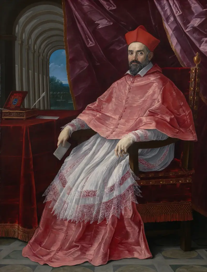 Cardinal Roberto Ubaldini, (1581-1635), Papal Legate to Bologna av Guido Reni