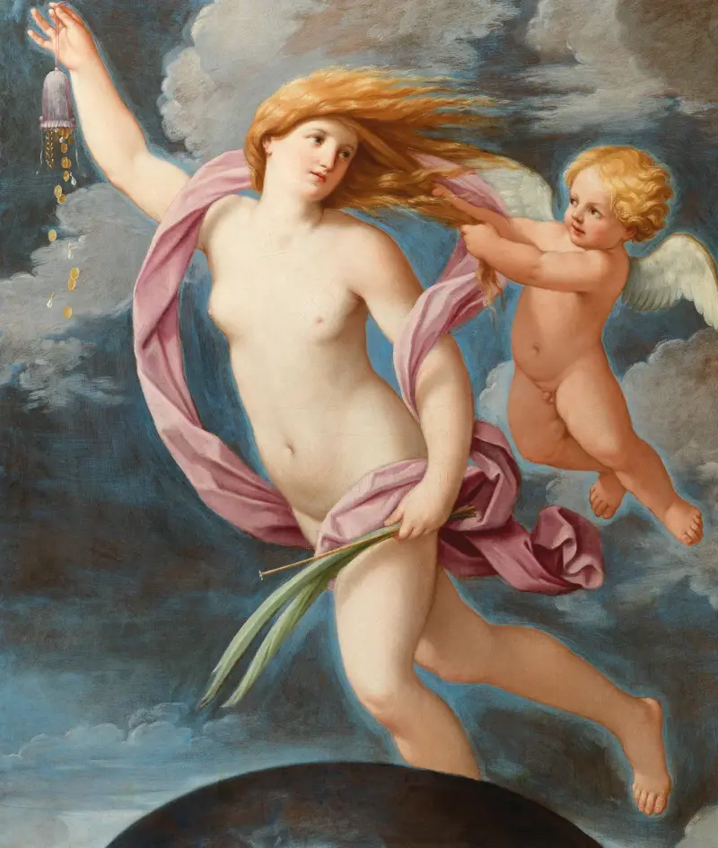 Fortuna with a purse av Guido Reni