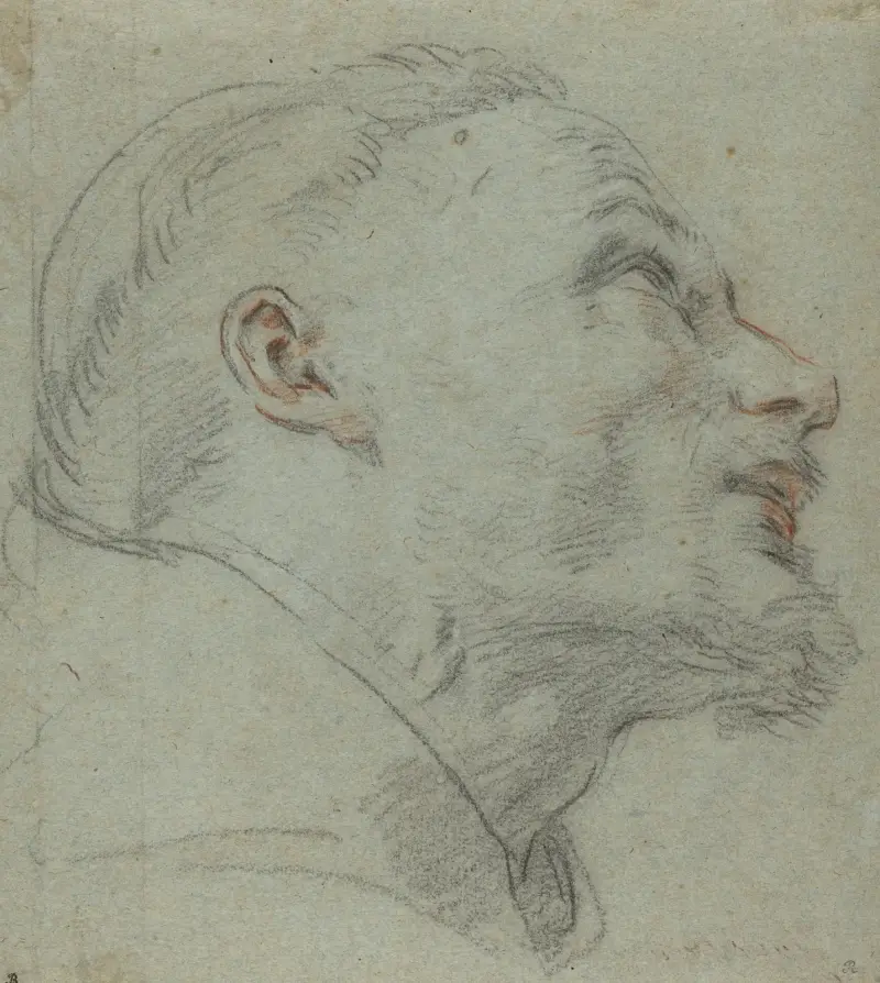 Sankt Franciskus huvud av Guido Reni