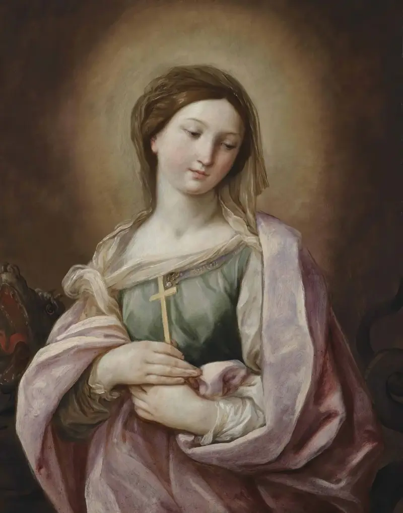 Saint Margaret Of Antioch av Guido Reni