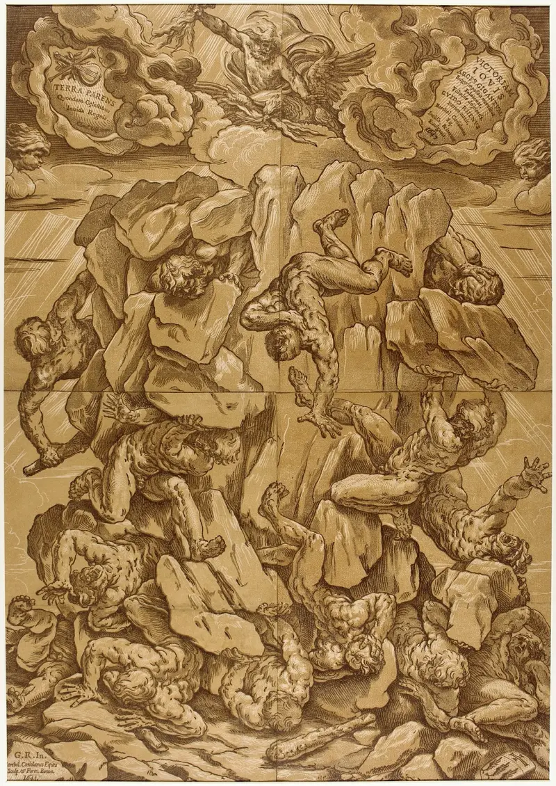 Jättarnas fall av Guido Reni